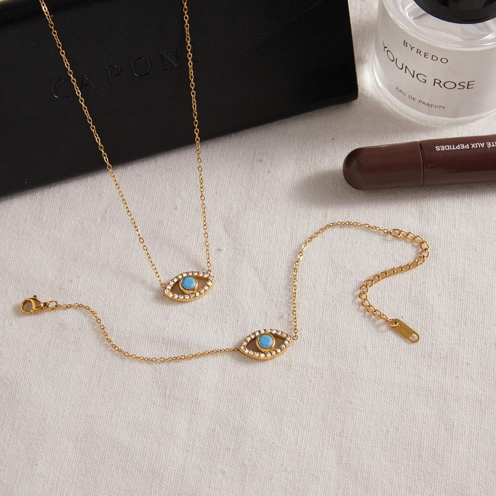 Evil Eye Bracelet | Zircon Stainless | Protective Charm