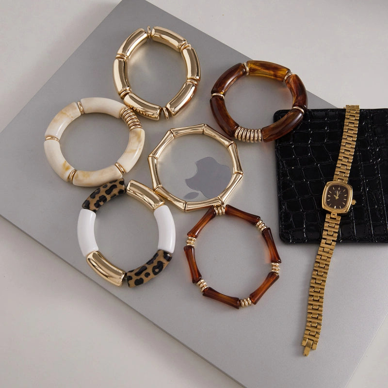 Bamboo Joint Cuff | Waterproof Resin Statement Bracelet