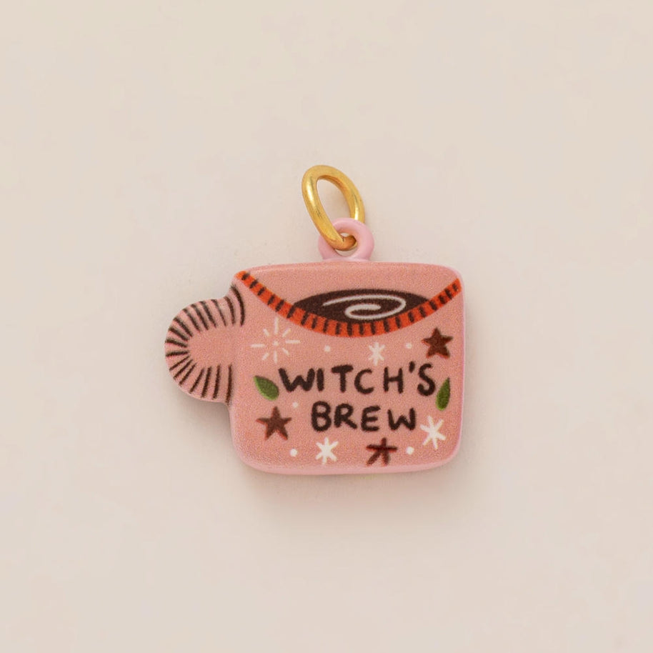 Colorful Pumpkin Bird Enamel Pendant 18K Gold Plated Women