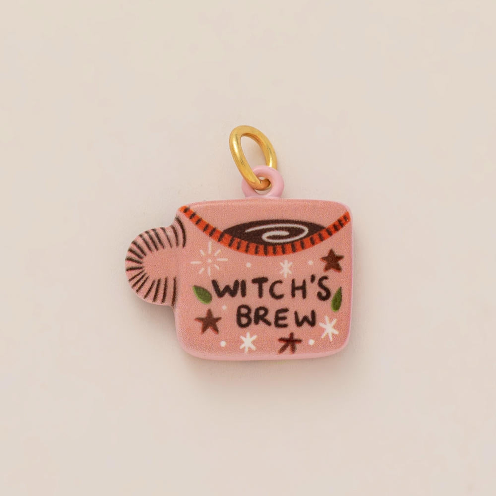 Colorful Pumpkin Bird Enamel Pendant 18K Gold Plated Women