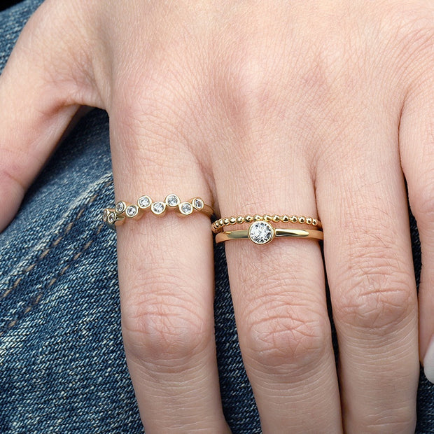 Beaded Band Ring