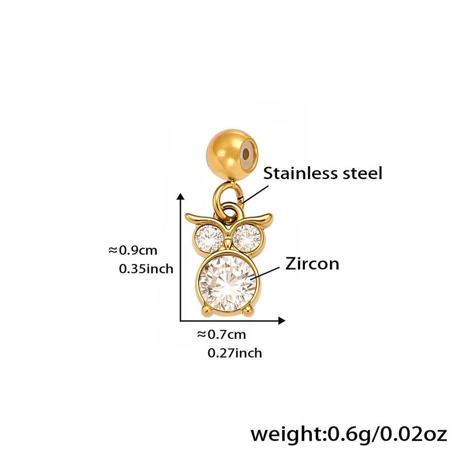 DIY Luxury Multi Charm Heart Tree Four Leaf Clover Pendant