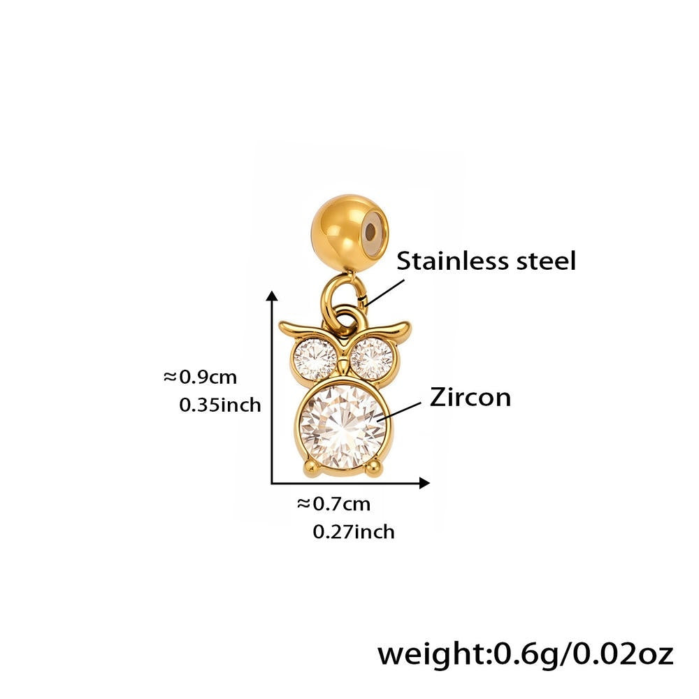 DIY Luxury Multi Charm Heart Tree Four Leaf Clover Pendant