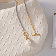 Pearl Necklace | European Stainless Steel Fall Jewelry