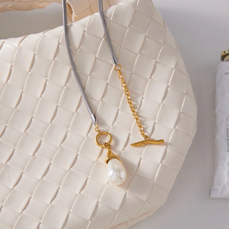 Pearl Necklace | European Stainless Steel Fall Jewelry