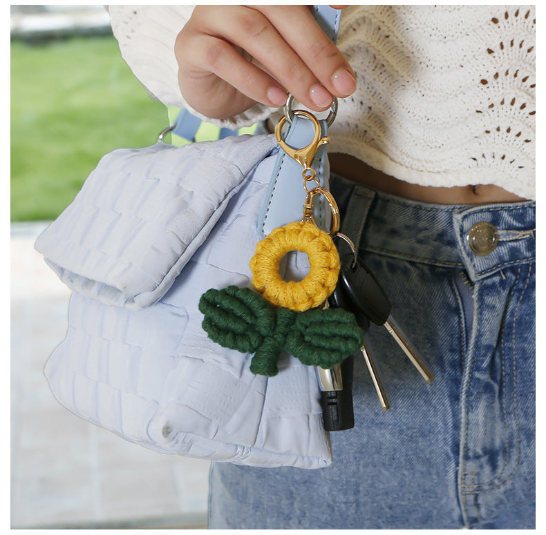 Cotton Boho Tassel Keychain Charm National Style Fashion Gift