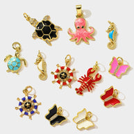 Butterfly Seahorse Pendant | Ocean Life Enamel Charm