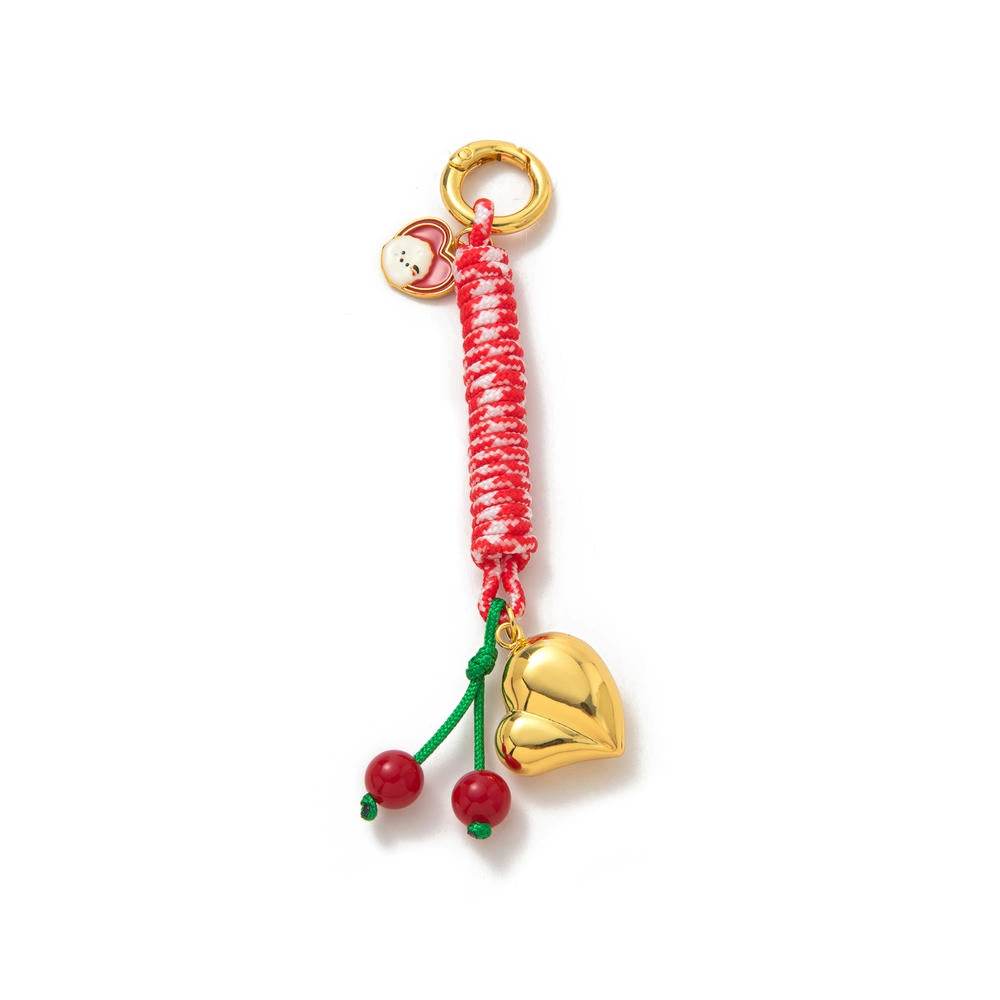 Heart Frog Pendants Cute Woven Keychain Charms JX251405O01