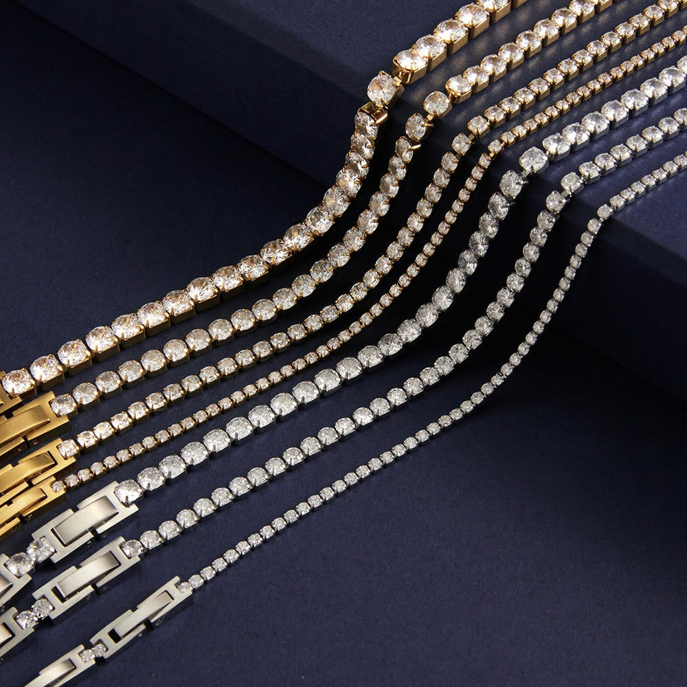Tennis Bracelet | Zircon Luxury | Stainless Steel Women's