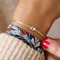 Double Layer Know Snake Chain Bracelet