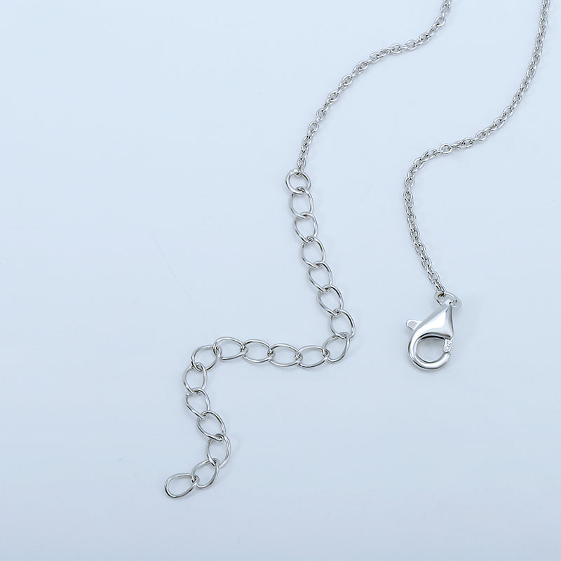 Sterling Silver Bezel Necklace