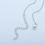 Sterling Silver Bezel Necklace