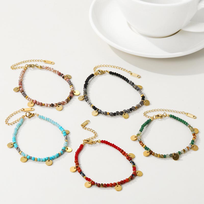 Colorful Stone Bead Bracelet
