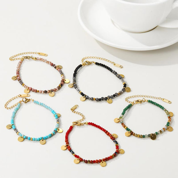 Colorful Stone Bead Bracelet
