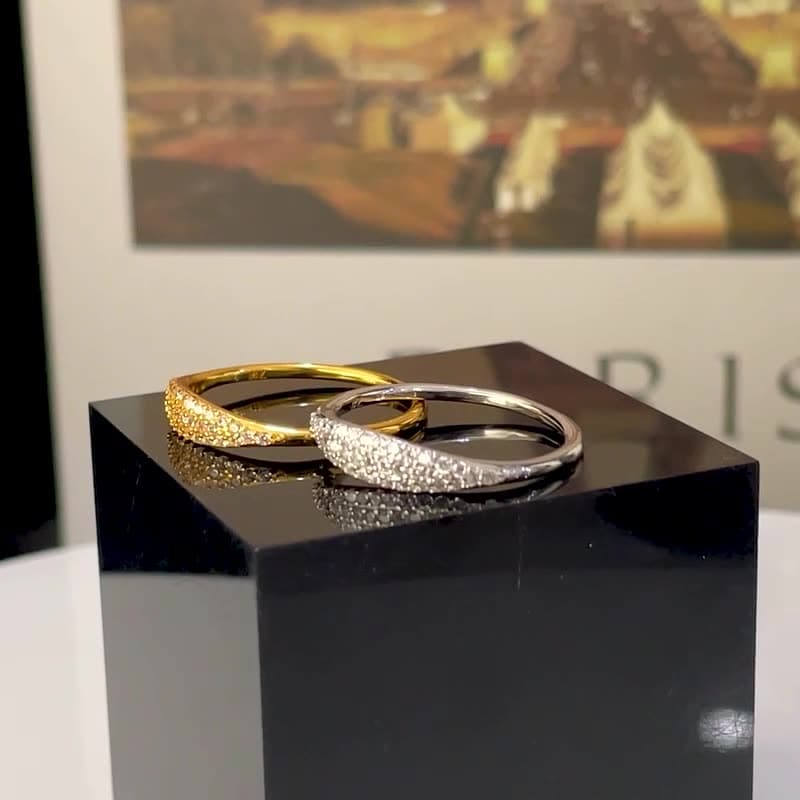 Pave Slim Signet Ring JAN1238