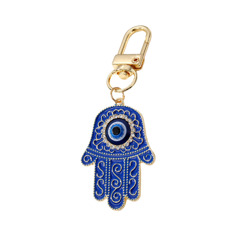 Hamsa Keychain | Evil Eye Pendant | Turkish Charm