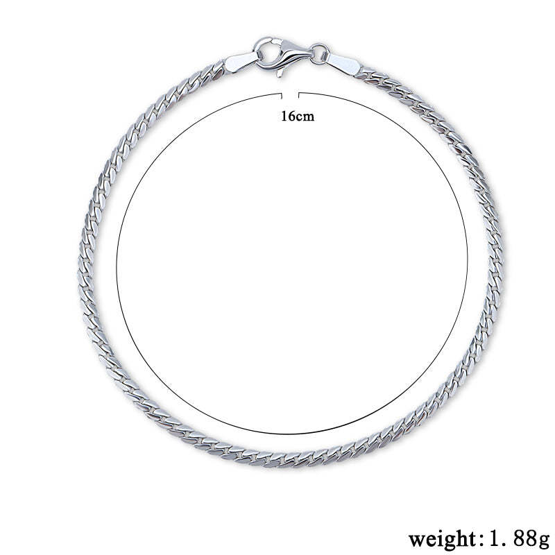 1.8mm Serpentine Chain Bracelet