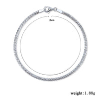 1.8mm Serpentine Chain Bracelet