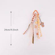 Sport Labubu Keychain | Miu-Style Lovely Pink Woven Rope Tag