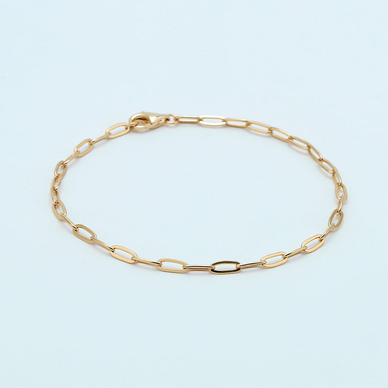 Dainty Paperclip Bracelet