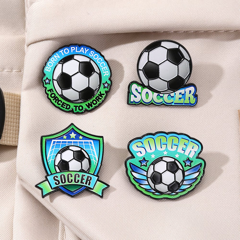 Soccer Enamel Pin | World Cup Badge | Backpack Accessory