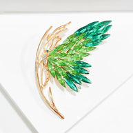 Green Butterfly Brooch Vintage Pin | Unisex