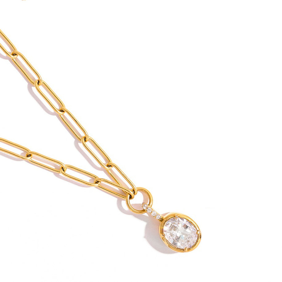 Zircon Necklace | Hypoallergenic Stainless | Luxury Choker