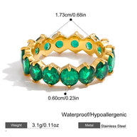 Green Zirconia Ring JXR0109009