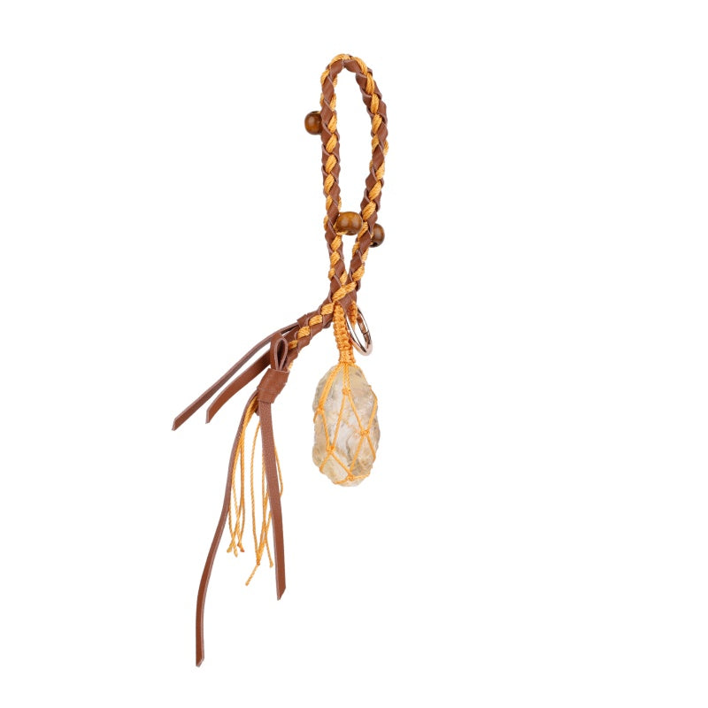 Charm Gemstone Keychain | Hand Woven Healing Accessories