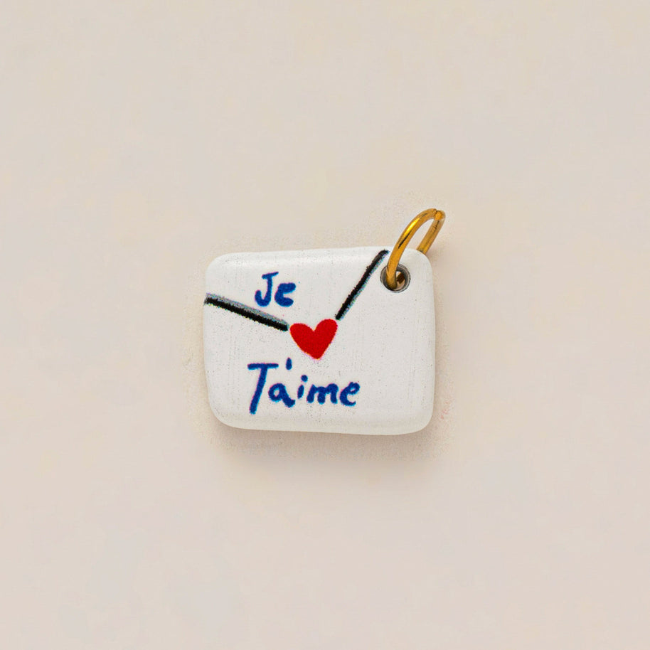 DIY Heart Lemon Pendant Colorful Enamel Steel 18K Gold