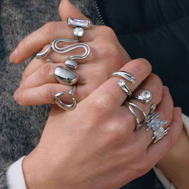 Zircon Ring | Stainless Steel Non-Tarnish | Women's Jewelry