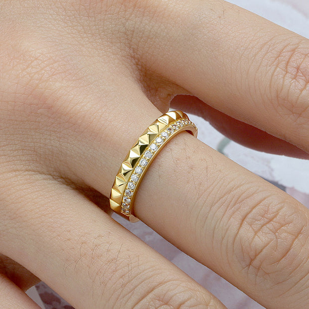 Double Row Wedding Band