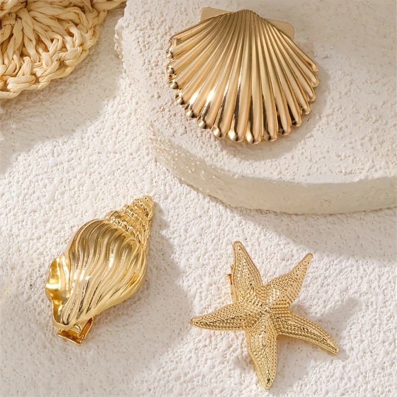 Charming Shell Metal Hair Clip JSC617