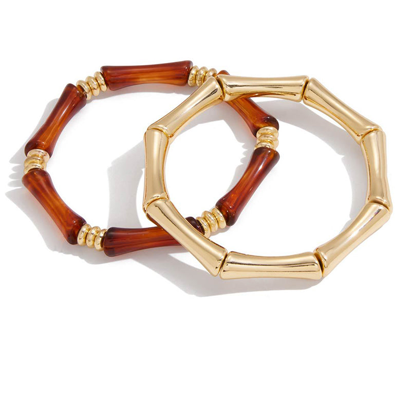 Bamboo Joint Cuff | Waterproof Resin Statement Bracelet