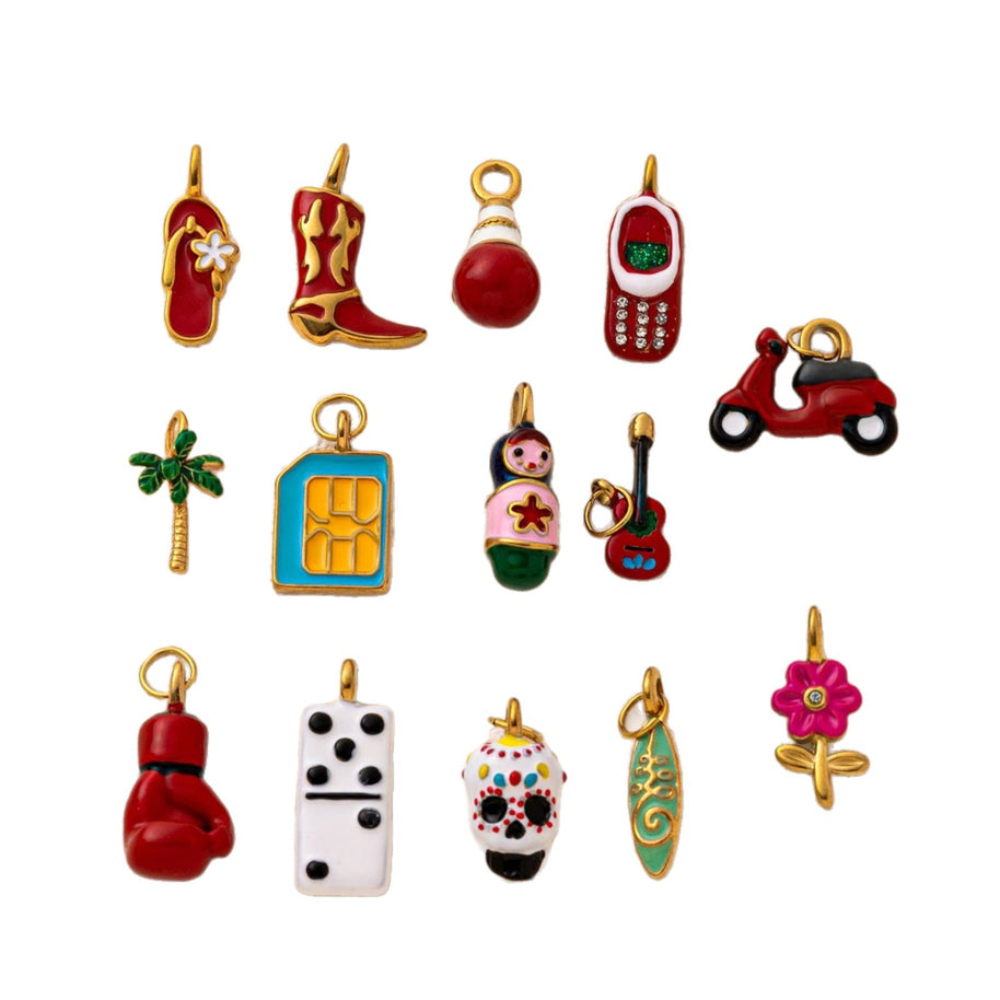 Daily Life Fashion Shoe Jewel 18K Gold JX26041247GK