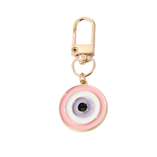 Evil Eye Keychain | Colorful Drop Charm | Heart Shape