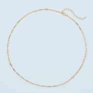 Silver Paperclip Chain Necklace