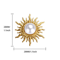 Renaissance Pearl Brooch | Bohemian Elegant High-Shine Finish