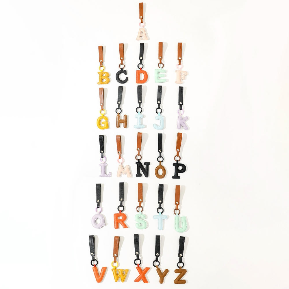 Letter Keychain | Leather Alphabet Pendant | Amazon Gift