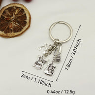 Guitar Keychain | Music Instrument Charm | Rock Gift