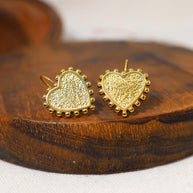 Textured Heart Earring JSE23072711