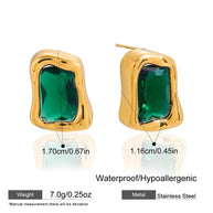 Hypoallergenic Zircon Stud Earrings JXE0107004