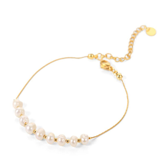 Pearl Half Chain Bracelet