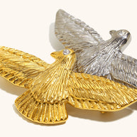 Songbird Brooch | 18K Gold Plated Stainless Steel Elegant Pin