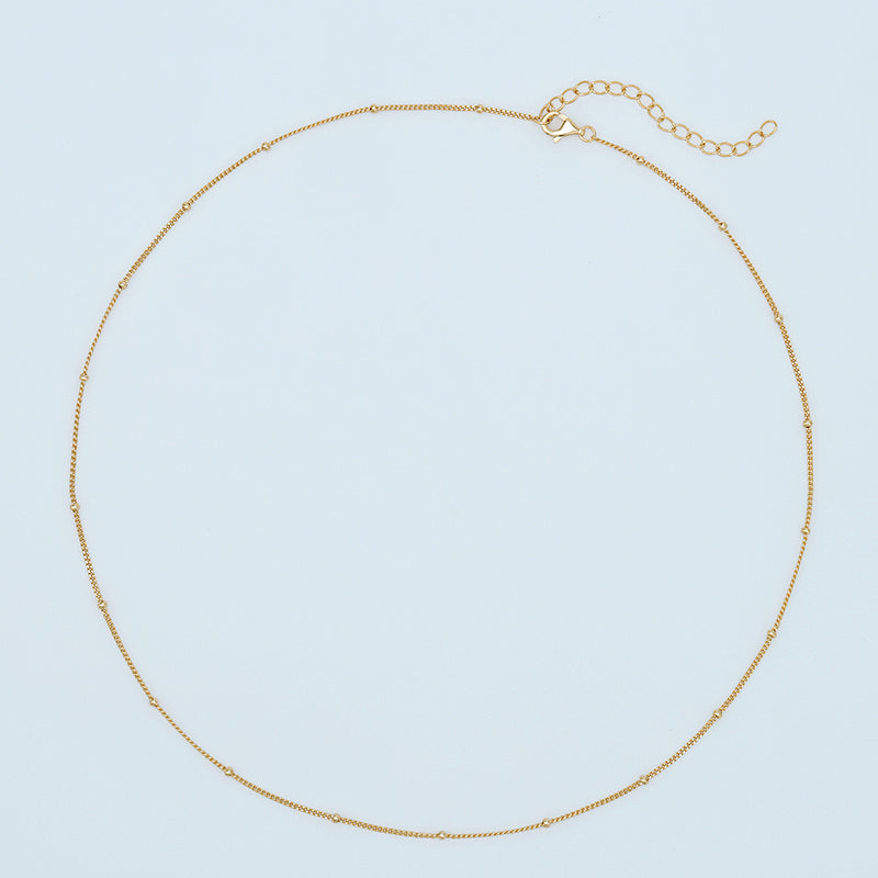 1mm Spheres Chain Necklace
