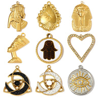 Fatima Hand Pendant | Ethnic Egyptian Pharaoh Steel Charm