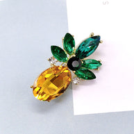 Cute Pineapple Brooch | Crystal Fruit Pin | Women's Gift