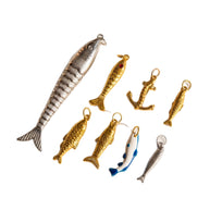 18K Gold Shoe Charm Stainless Steel DIY JX26041237GK