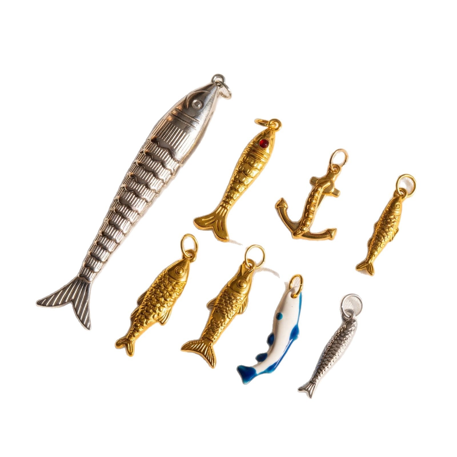 18K Gold Shoe Charm Stainless Steel DIY JX26041237GK