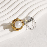 Pearl Ribbed Open Ring JSR020047